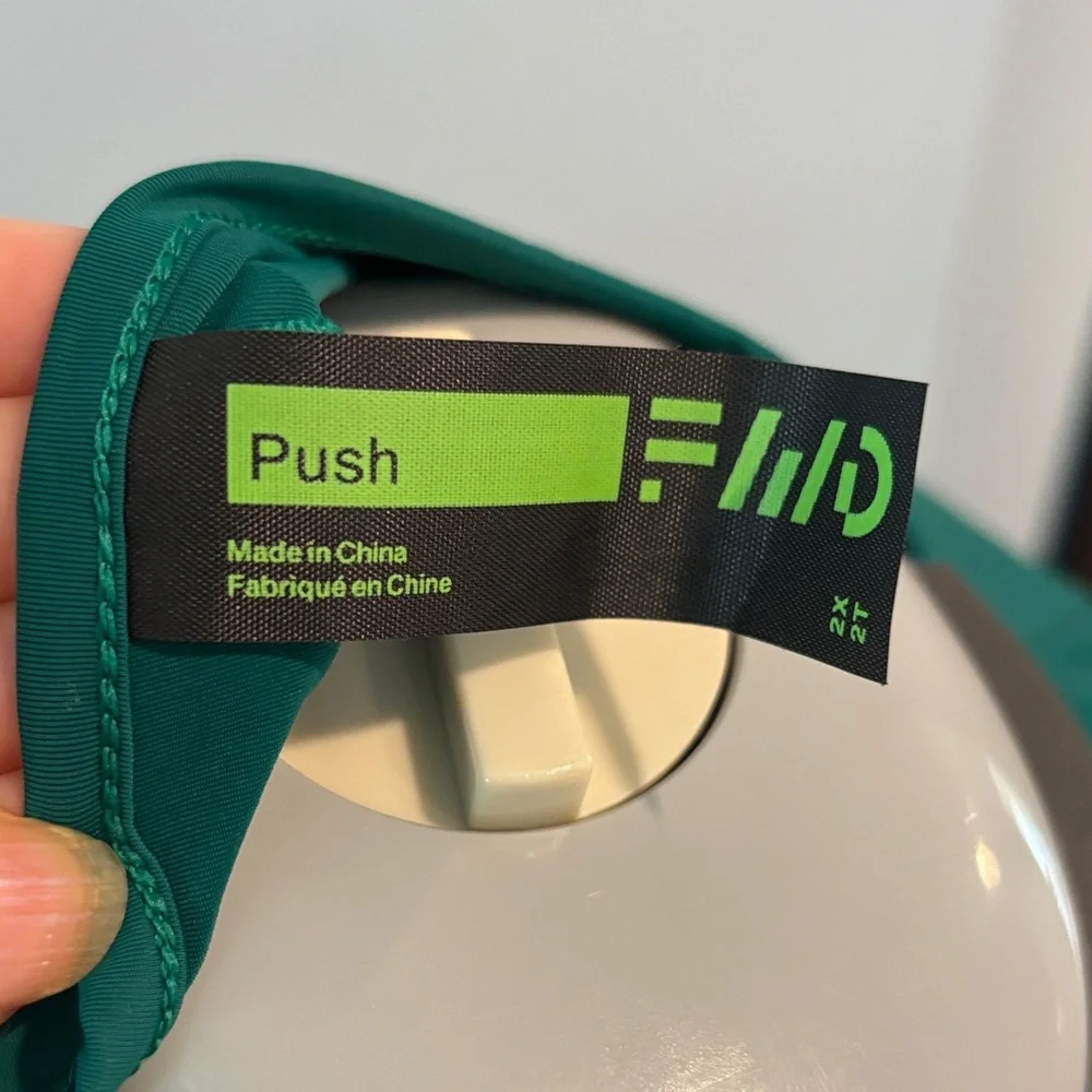 Emerald Green Long Sleeve Women's Athletic Top - Picture 2 of 7